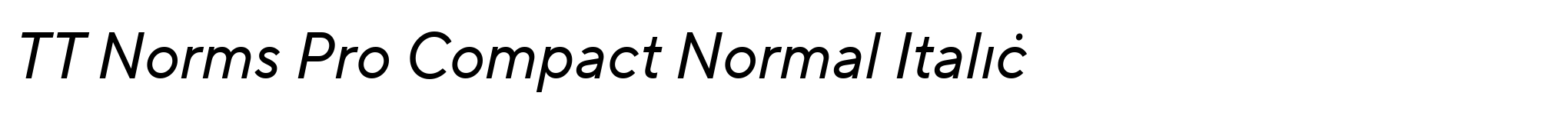 TT Norms Pro Compact Normal Italic image